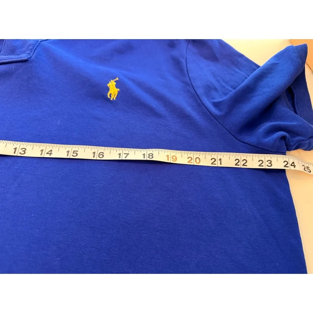 Polo Ralph Lauren Mens Royal Blue Short Sleeve Pony Logo Polo Shirt Large